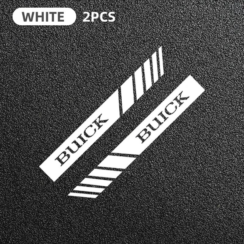 QPM1 2pcs Car Rearview Mirror Stickers Side Stripe DIY Decal For Buick Century Excelle XT Envision Excelle GT Verano LaCrosse Encore