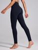 CRZ YOGA Kompresyjne Joga Krótkie Azjatycki Ciemny Rozmiar M Damskie Legginsy, Spodnie, Legginsy z wysokim stanem, Nogawki, Butterluxe, Dopasowane, 24-calowe/60-cm Długość wewnętrzna nogawki, Granatowe,