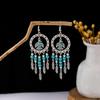 Bohemian Ethnic Tassel Earrings - Tribal Style for Holiday Travel Photography