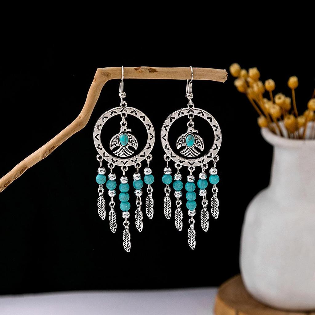 Bohemian Ethnic Tassel Earrings - Tribal Style for Holiday Travel Photography