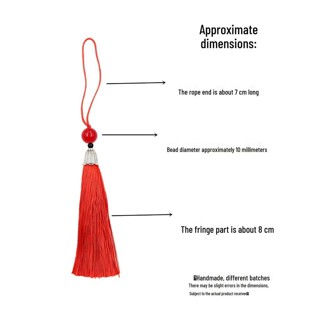 Exquisite Beaded Tassel Hanfu Bookmark & Sachet Pendant