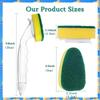 FTS 1 Dish Wand 7 Refill Replacement Sponge Heads, Wand Clean Scrub Sponges For Kitchen, Sink, Bathroom, Utensils