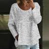 Women's Casual Fashion Loose Round Neck Floral Print Long Sleeve Top