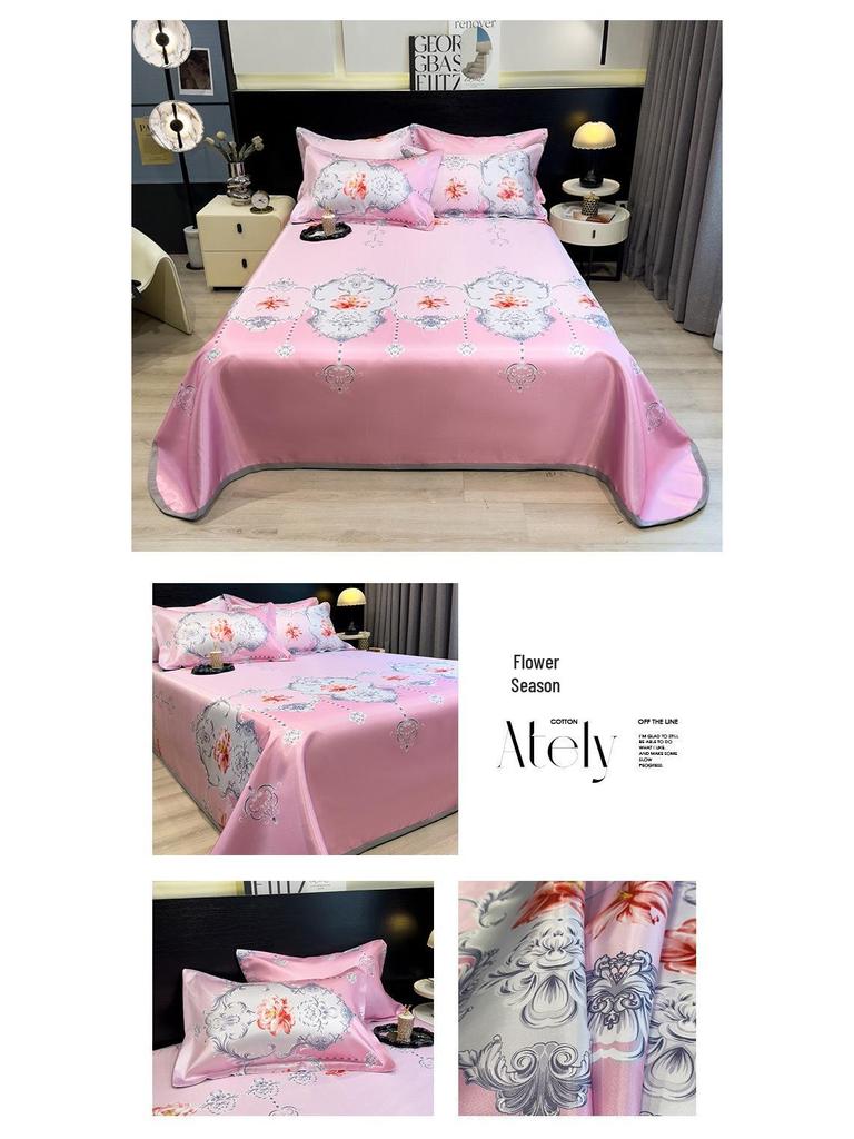 Ice Silk Summer Cool Mat Set: Foldable & Washable Three-Piece for Dormitory Single Beds