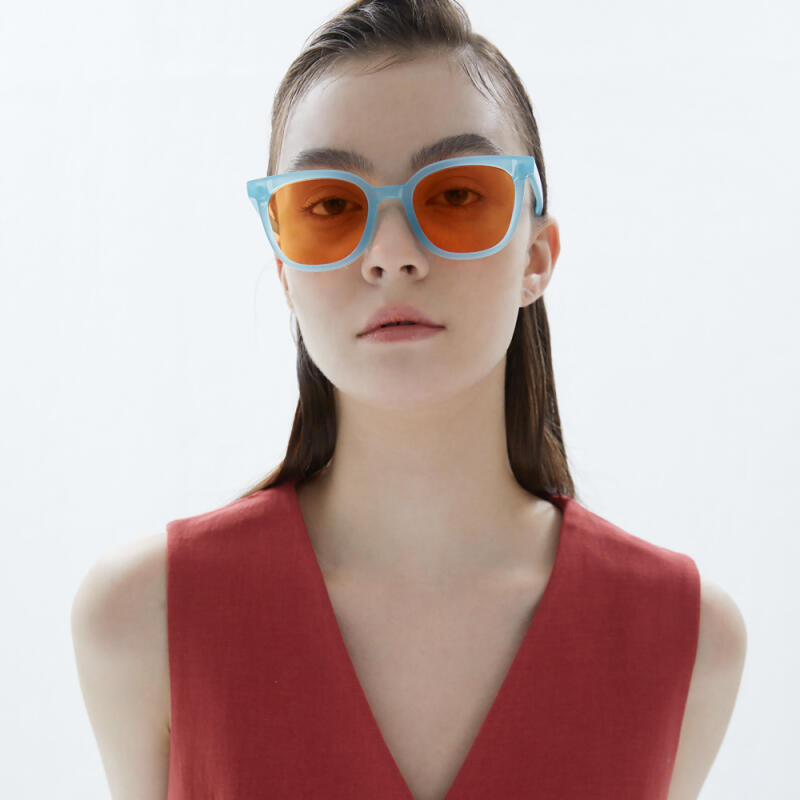 

MITAA Belly Beach Tint Sunglasses (5 types) Square UV400 orange