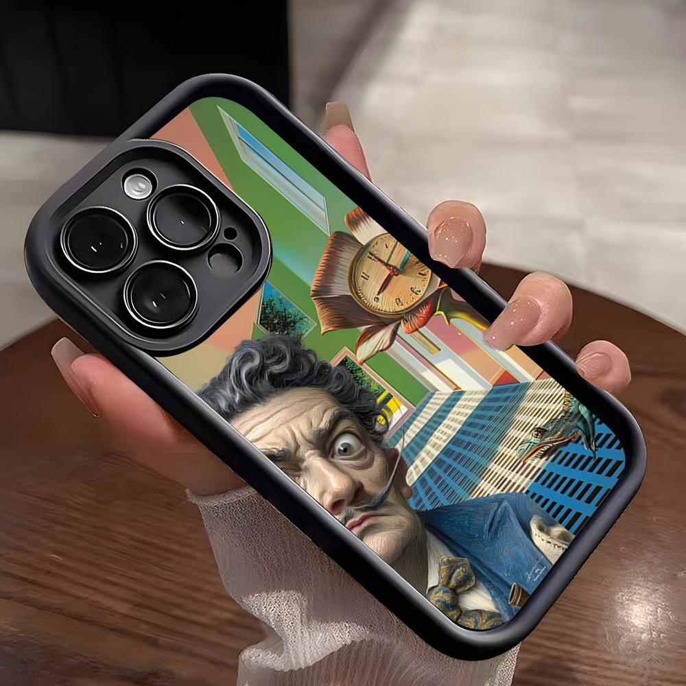 Salvador Dali Art Phone Case For IPhone 17 Pro Max 15 Pro 16 14 Plus 12 13 Mini 11 Pro Shockproof Soft Cover