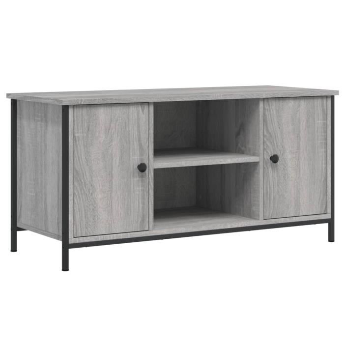 VidaXL Meuble TV Sonoma gris 100x40x50 cm Bois d'ingénierie 832766