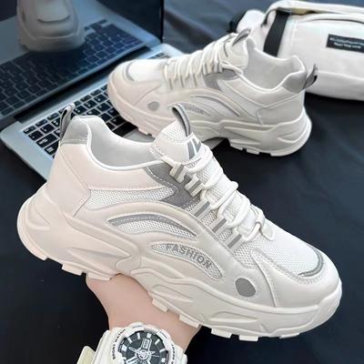Breathable Soft-soled Platform Shoes New Men's Shoes Mesh Running Casual Sports Shoes Trendy and Versatile