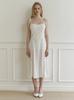 KINDABABY Bloom Flower Ribbon Dress - White
