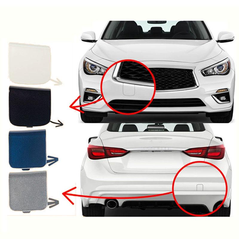 Auto Front or Rear Bumper Tow Hook Cap Towing Eye Cover for Infiniti Q50 2018 2019 2020 2021 2022