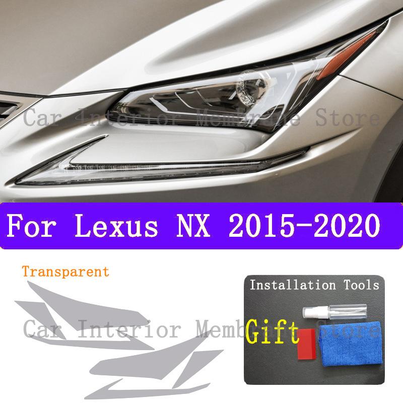 For Lexus NX 2015 2017 2018-  Car Exterior Headlight Anti-scratch Front Lamp Tint TPU Protective Film Cover Repair Accessori