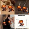 Halloween Themed Cartoon Pumpkin Pattern Women Acrylic Earrings For Casual Fashion Adults