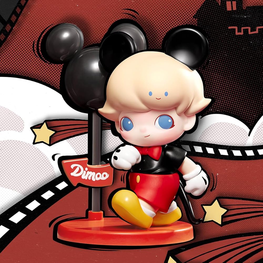 Pop Mart Dimoo World × Disney Blind Box Figure 1 Piece PVC Soft Vinyl Collectible Toy Original Character
