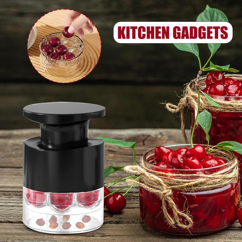 Multifunctional Cherry Pitter Tool 7 Holes Push Button Hawthorn Core Remover Kitchen Utensils Corer Aid Fruit Vegetable Tools