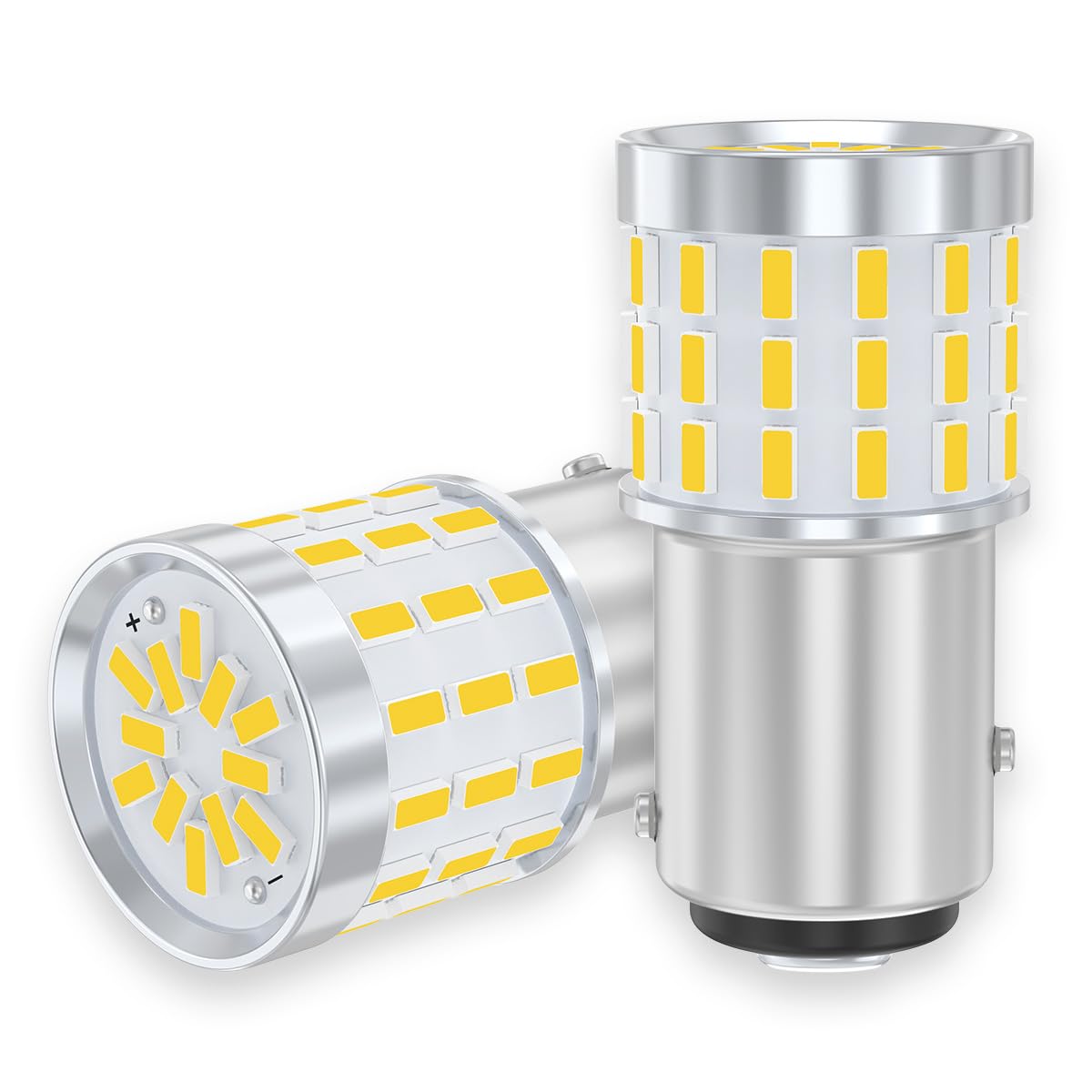 S25 -24V Автомобильная Двухшаровая Светодиодная Белая Взрывная Задняя Лампа/Стоп-сигнал, 54-ходовой 3014SMD BAY15D белый