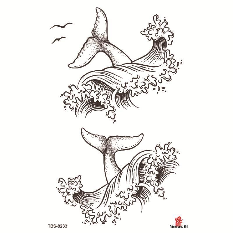 Wasserdichtes Ganzarm Totemsymbol Tattoo Aufkleber Set