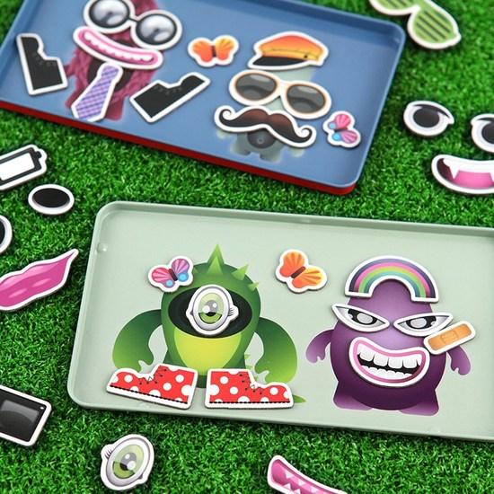 Brainteasers Purple Cow Magnetic Monster Factory Board Game, popular Korean game