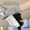 100% Cotton Antibacterial Socks for Women, Middle Tube Ballet Style Leg Socks