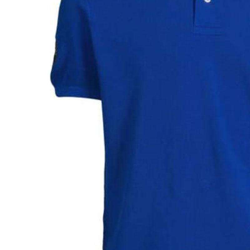 Polo Ralph Lauren Striped Pony Embroidered Short Sleeve Polo Shirt Men Tops Blue 710918851-007