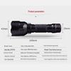C8 High-Brightness Rechargeable Flashlight: Long Range, Waterproof, Durable, and Portable for Self-Defense