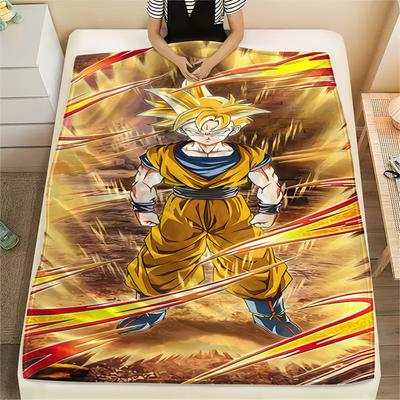Dragon Ball Characters Print Flannel Blanket,High Quality Comfortable for All Seasons,Home Decor,Warmth and Comfort,Perfect for Christmas Gifts