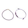 Stackable Amethyst Bracelet Featuring Gold Accent Beads Handmade Crystals Jewelry for Layer Wristwear Styles