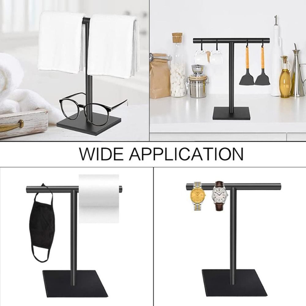 Stainless Steel Bathroom Towel Hanger Modern Style Hand Towel Holder Bath Towel Stand  Countertop