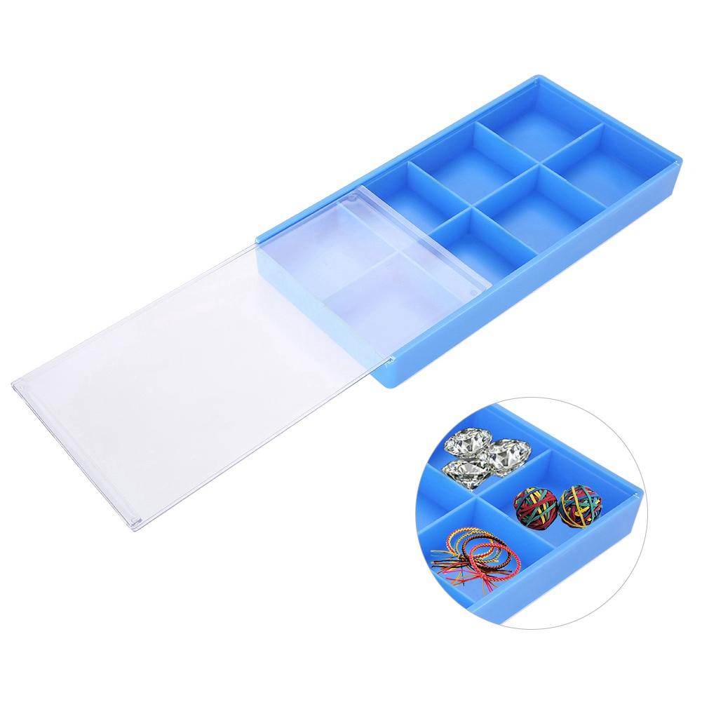 Plastic 8 Grids Storage Box Jewelry Organizer Case Watch Findings Container Tool