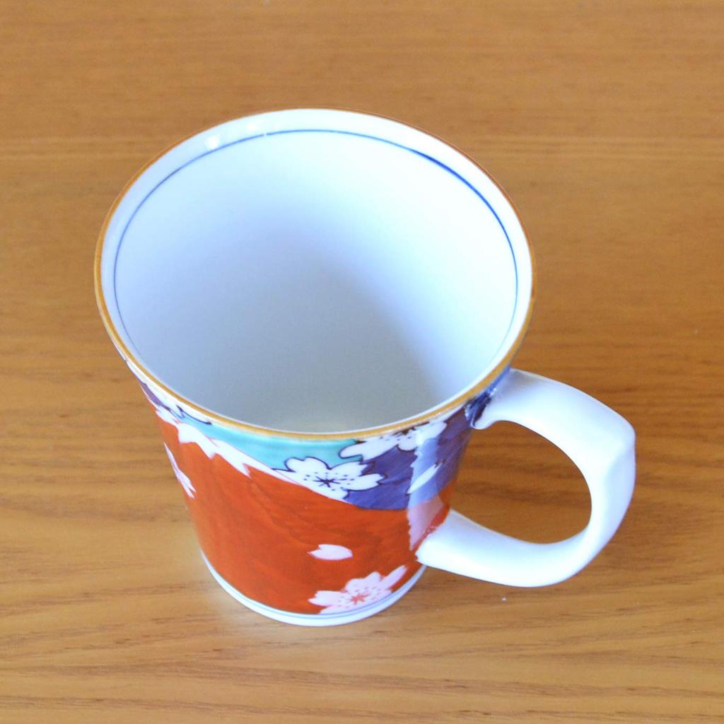 Item de agradecimento Presente Aposentadoria Promoção Transferência Graduação Cartão de agradecimento incluído Caneca Arita ware Micro-ondas seguro Nabeshima Fuji Vermelho Fuji