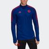 Adidas Striped Half-Zip Logo Jacket Men Outerwear Blue HA2541