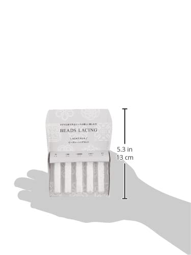 MIYUKI Bead Kit Beginner's Bead Lacing Set H7590//4 White *The set contains 3 to 5 motifs.