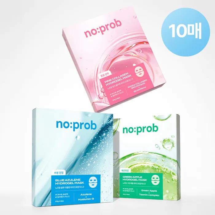 [10 Sheets/Mix and Choose] 3 Types of Hydrogel Masks Pink Collagen