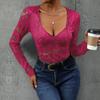 European and American Spring Summer Women clothes Solid Sexy Long sleeve Jumpsuit Sexy Long Sleeved Jumpsuit