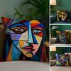 Picasso Abstract Art Painting Pillow Case Plush Fabric Soft Pillowcase Double Sided Print Sofa Cushion Cover Throw