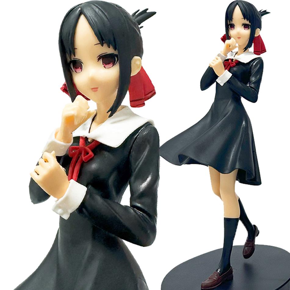 Figura Anime 18cm Fujiwara Chika Love is War Shinomiya Kaguya Action Figures Kawaii Ragazza Statuetta PVC Modello da Collezione Bambola Giocattolo