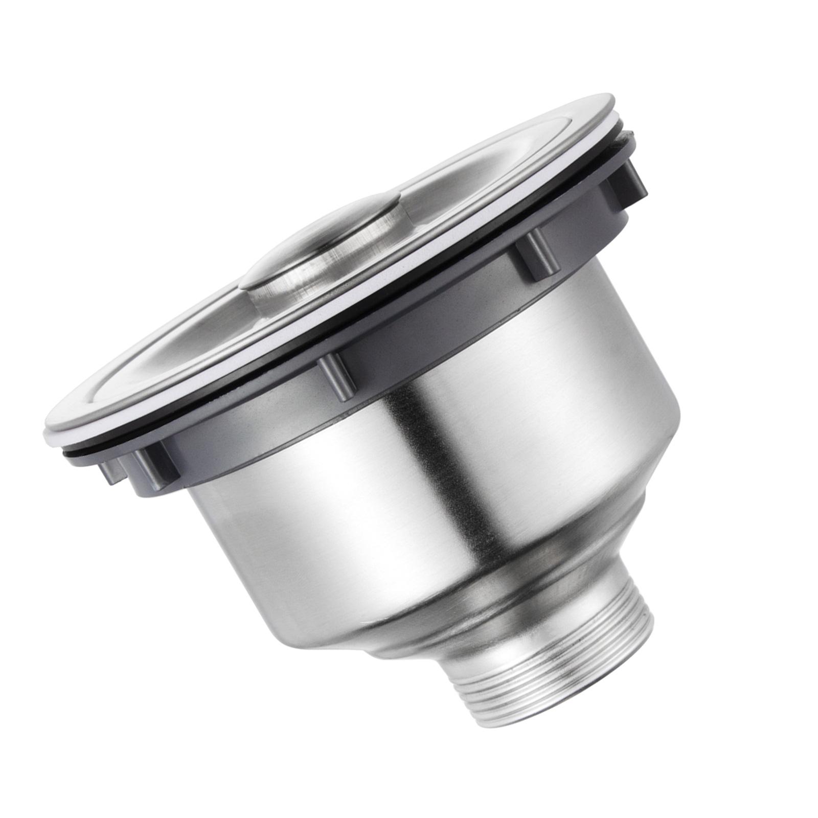 

Модернизированный стальной слив для кухонной мойки с глубоким сетчатым фильтром и сливной насадкой для кухонной мойки. Простая установка.