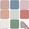 240 Sheets Self-adhesive Self Sticky Notes Adhesive Backing Scalloped Sticky Notes  Home Study
