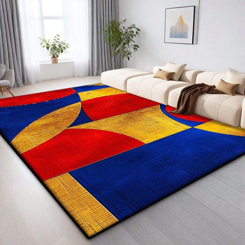 Lehký luxus Geometrický koberec Obývací pokoj Severská dekorace Domácí Koberce velkých ploch Pohovková zóna Ložnice Šatna Podlahové rohože Protiskluzové