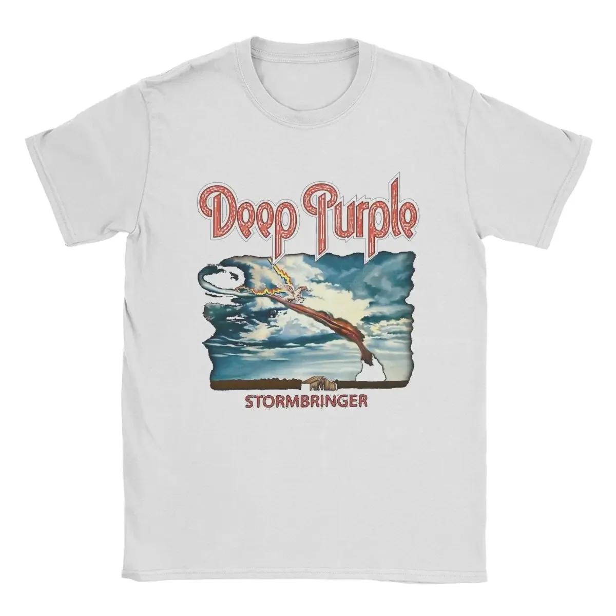 

Футболки Deep Purple Мужские 100% хлопок Смешные футболки Футболки с круглым вырезом Топы с коротким рукавом Плюс #Цвет(2) XXXXXL чёрный