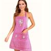 Cute Rabbit Pattern Canvas Apron with Pocket - Breathable, Oil-Proof, Adjustable for Chefs, Gardeners, Cooks and Bakers
