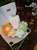 Nommi Fruit Motif Blind Box Plush Mascot, Authentic, Fluffy Body with Fruit Embroidery on the Chest, 3 Switchable Eyes and Various Poses, 6 Types + 1