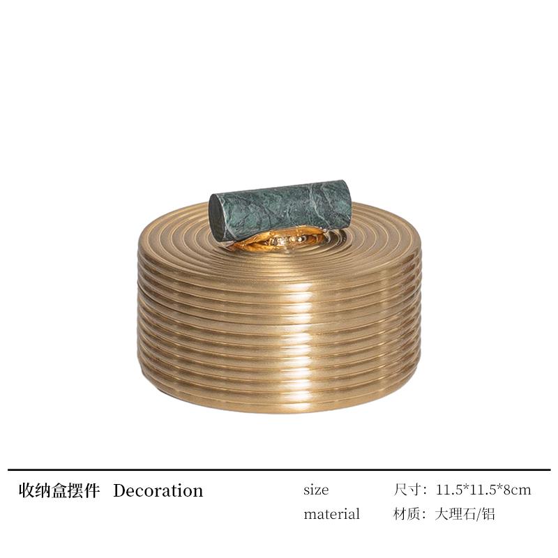 

Высококачественная латунная круглая металлическая коробка для хранения ювелирных изделий, банка для хранения украшений для стола, коробка для конфет, банка для хранения украшений для дома