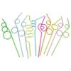 20x Children Fun Birthday Party Drinking Novelty Reusable Straws