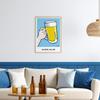 ALCOHOLIDAY Art Stilvoll Pop No No Life Poster, Poster, A2, Interieur, Skandinavisch, Alkohol, Bier, Kunst, Bier,