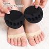 2/20pcs Five Toes Forefoot Pads for Women High Heels Half Insoles Invisible Foot Pain Care Absorbs Shock Socks Toe Pad Inserts