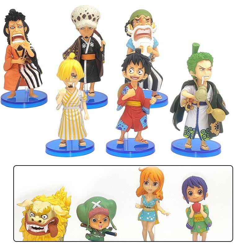 Stunning 10pcs One Piece Wano Country Action Figure Set Featuring Luffy Nami Chopper