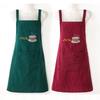 Fashionable Cotton Women Overall Apron Sleeveless Anti oil Cooking Smock Simple Stripe Watching Cooking Work Uniform