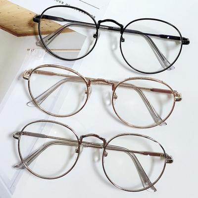Classic Men Women Anti-Blue Light Glasses Ultralight Metal Round Eyeglasses 3 Colors Computer Goggles Optical Spectacle Eyeglass