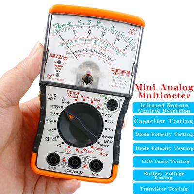 NJTY S471PRO Mini Analog-Multimeter, Universelles Hochpräzisions-Mechanisches Anti-Burn-Multimeter