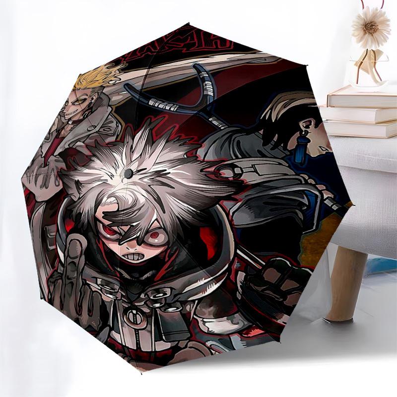 1pc Chuya Manga Character Outdoor Umbrella - Automatic Opening/Closing, Portable 3-Fold Design, 8-Bone Iron Frame, Ideal Gift for Fans, Travelers